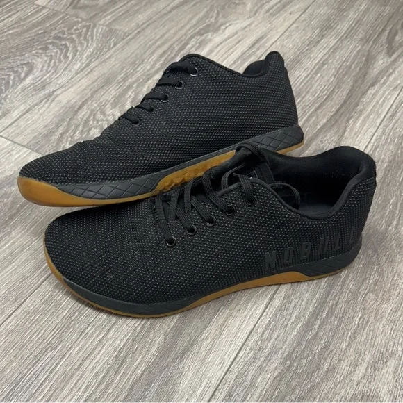 NOBULL Men’s Trainer Low Sneakers - Black with Gum Sole Men main image 2